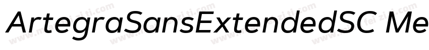 ArtegraSansExtendedSC MediumIta字体转换